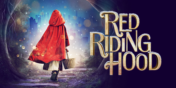 The poster for Red Riding Hood (Red riding hood in a forest, East London can be seen in the background)